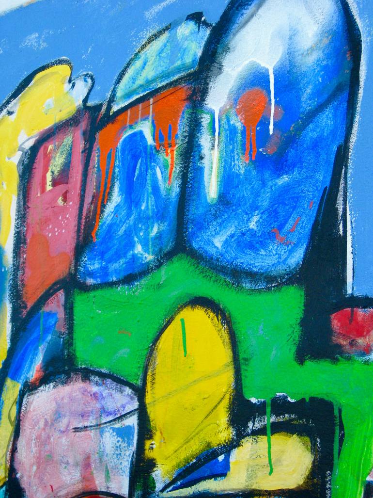 Original Modernism Abstract Painting by Laurent Lejeune
