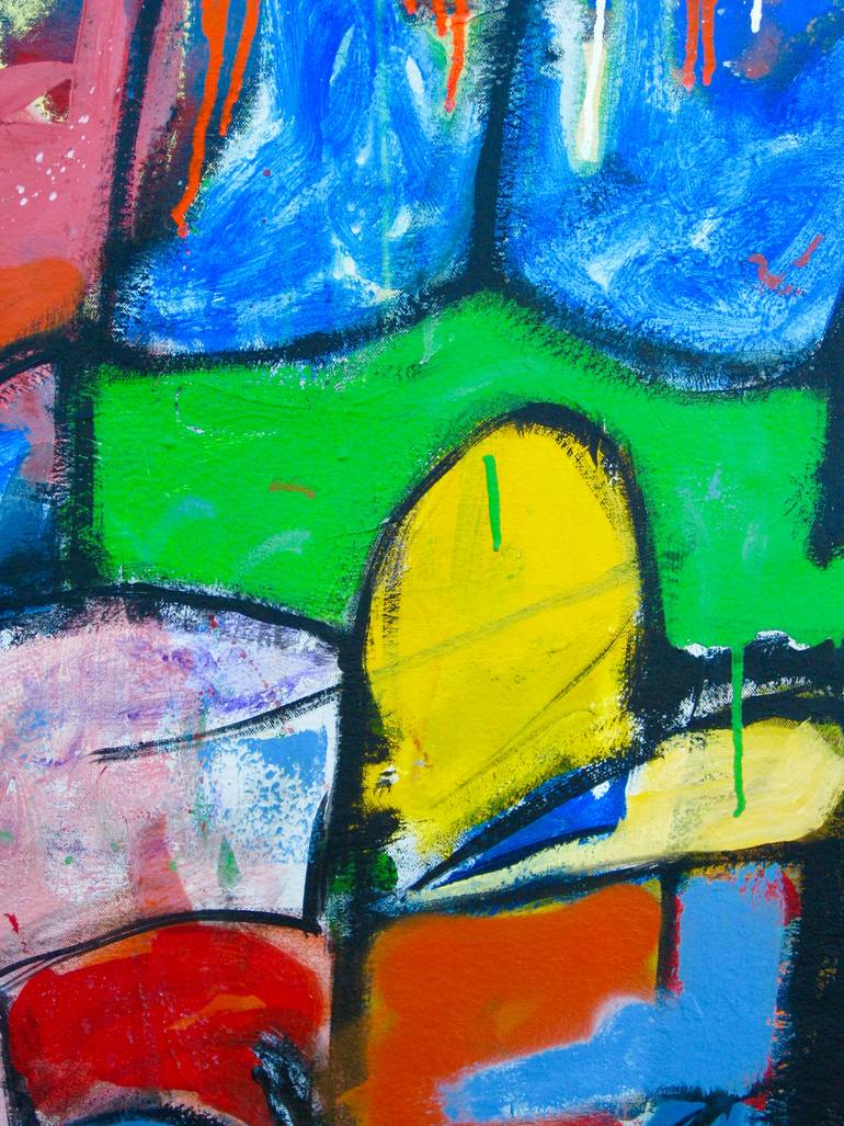 Original Modernism Abstract Painting by Laurent Lejeune