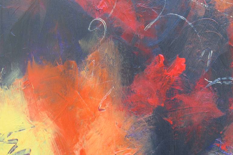 Original Abstract Music Painting by Hélène Messier