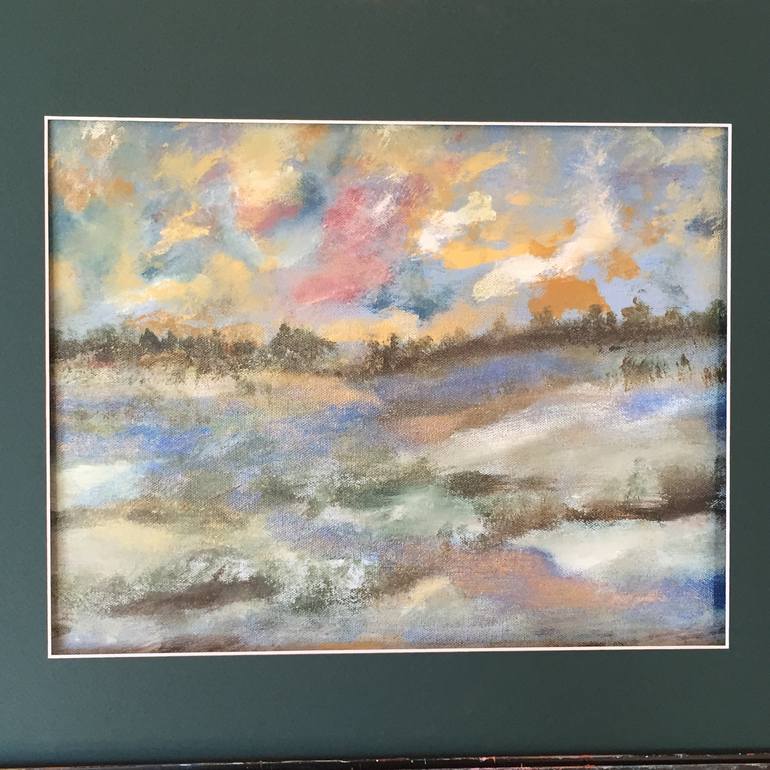 Original Impressionism Seasons Painting by Angel Griffin