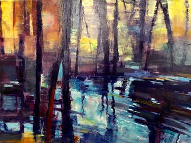 Original Abstract Expressionism Landscape Paintings by Gillian Frazier
