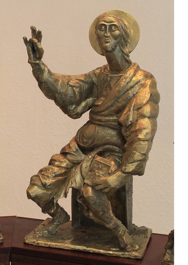 Original Figurative Religion Sculpture by Anton Kambarev