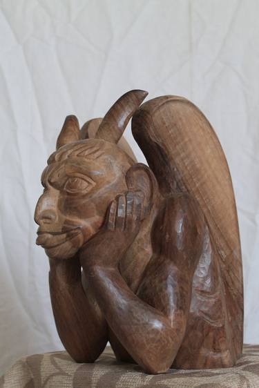 Original Figurative Religious Sculpture by Anton Kambarev