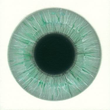 Green eye iris thumb