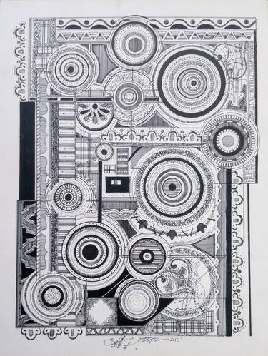 Original Abstract Geometric Drawings by Tara Schmidt
