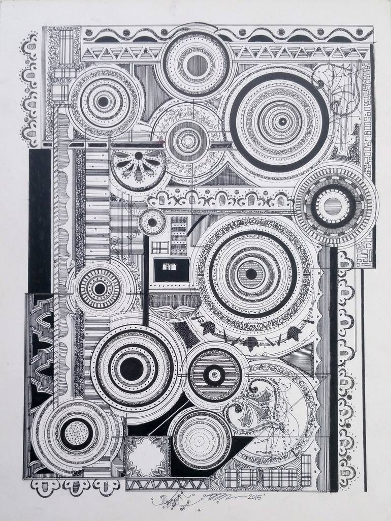 For the Love of Circles Drawing by Tara Schmidt | Saatchi Art
