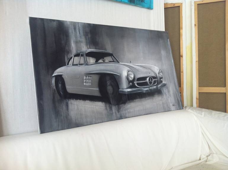 Original Abstract Car Painting by Petra Thölken