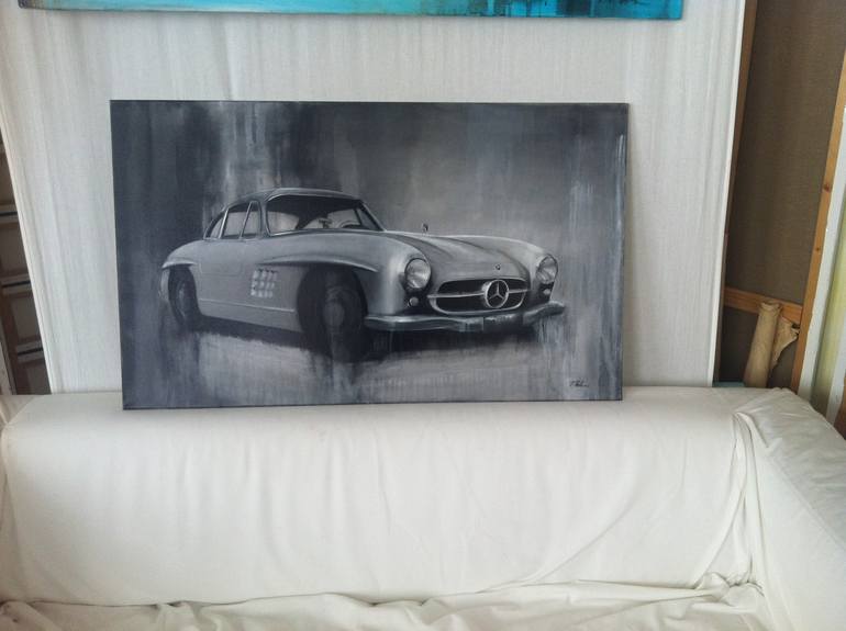 Original Abstract Car Painting by Petra Thölken