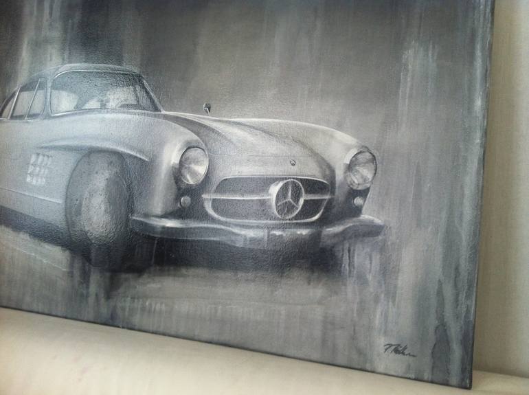 Original Abstract Car Painting by Petra Thölken