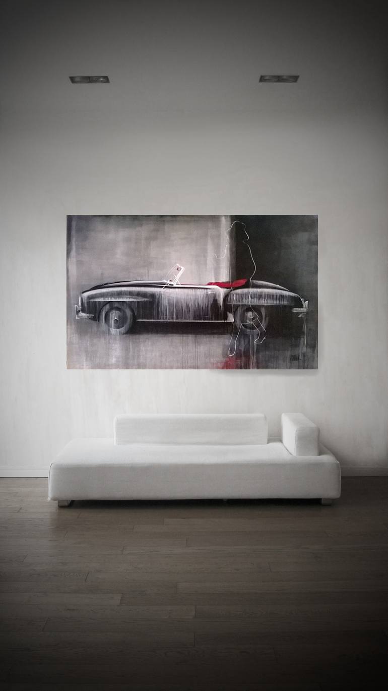 Original Abstract Car Painting by Petra Thölken