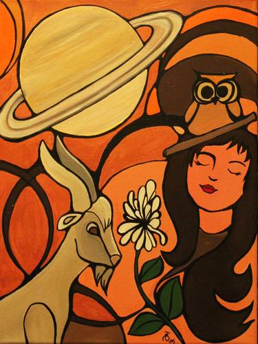 Original Illustration Fantasy Painting by Fabienne Di Girolamo