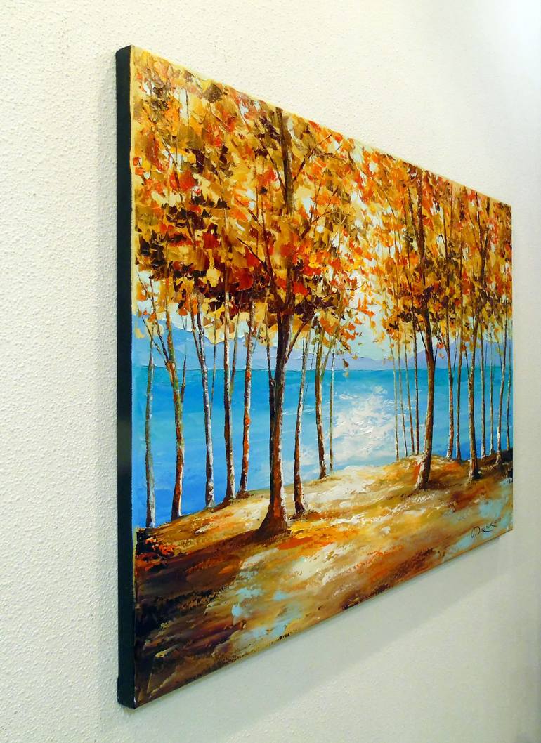 Original Abstract Botanic Painting by Olha Darchuk