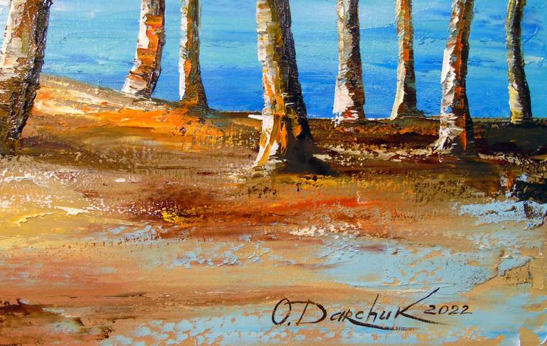 Original Abstract Botanic Painting by Olha Darchuk