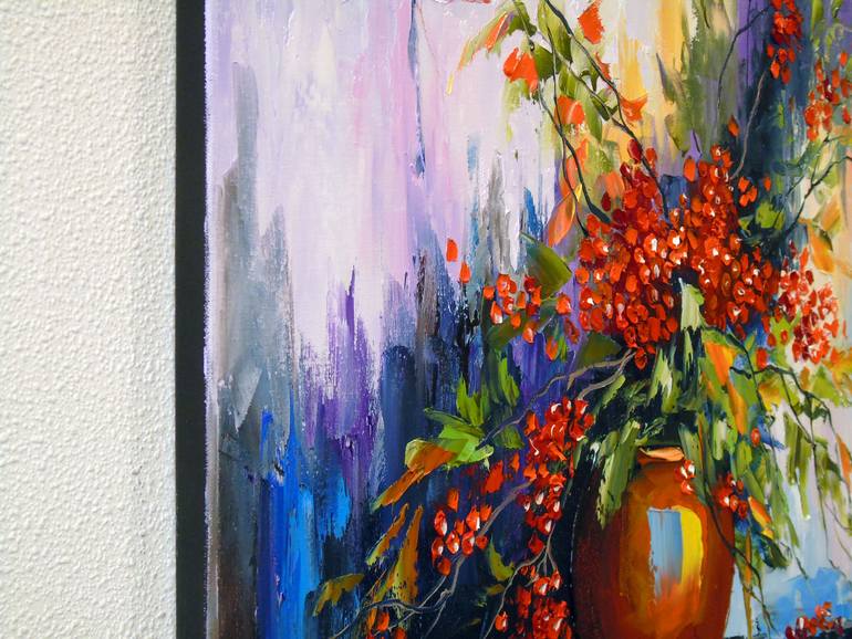 Original Abstract Botanic Painting by Olha Darchuk