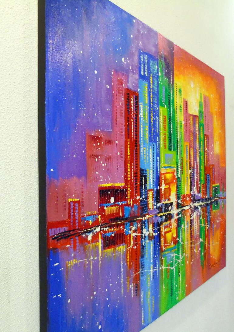 Original Art Deco Abstract Painting by Olha Darchuk