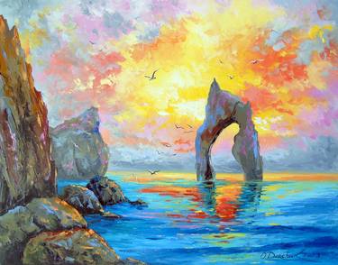 Print of Fine Art Seascape Paintings by Olha Darchuk