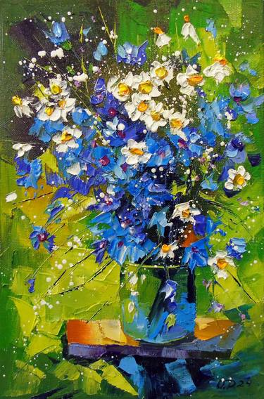 Print of Abstract Floral Paintings by Olha Darchuk