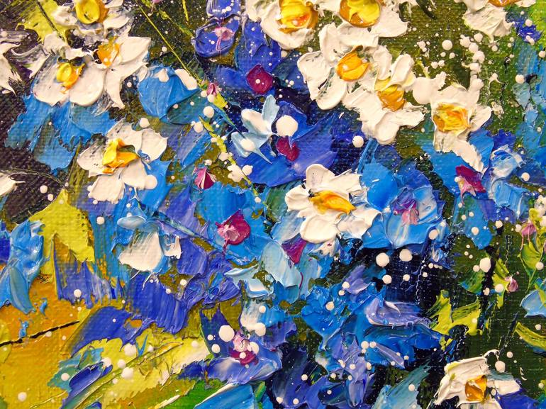 Original Abstract Floral Painting by Olha Darchuk