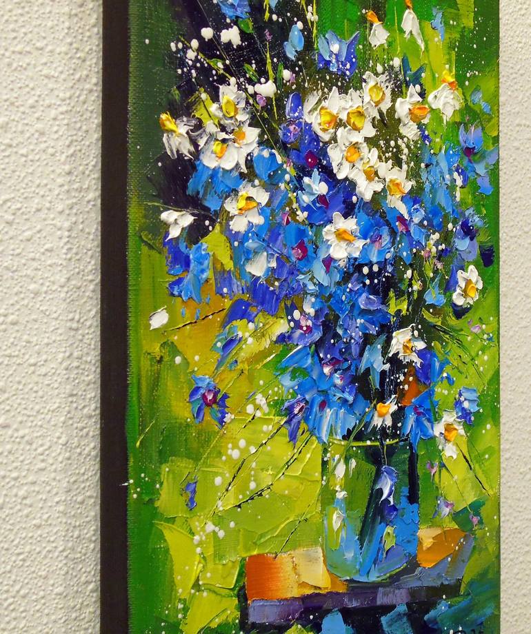 Original Abstract Floral Painting by Olha Darchuk