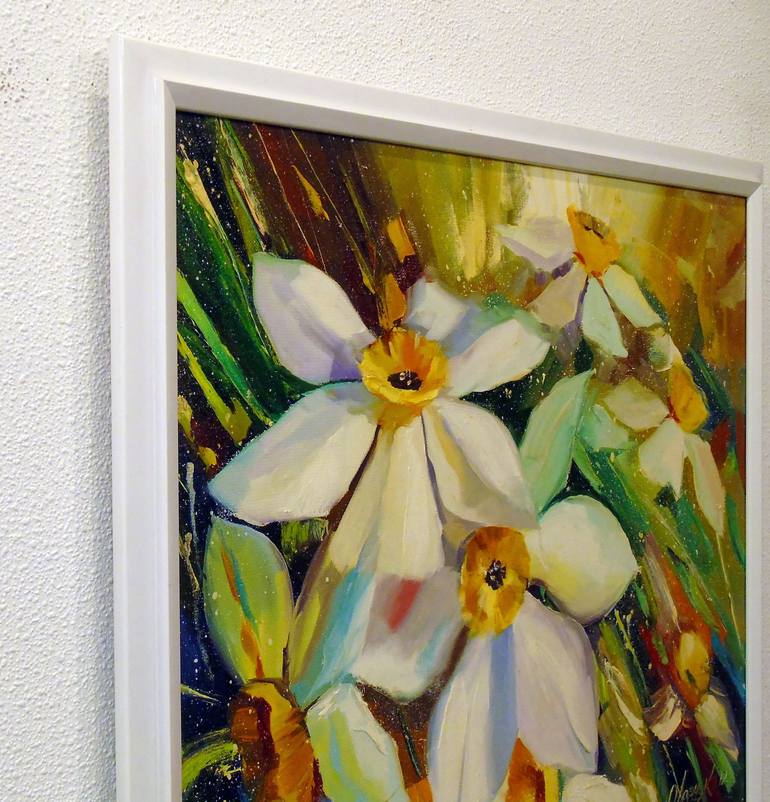 Original Expressionism Floral Painting by Olha Darchuk