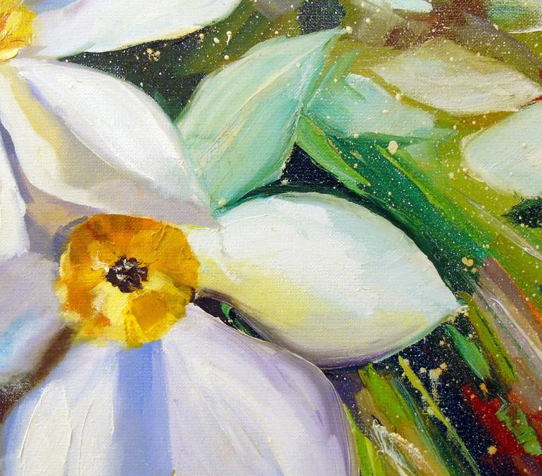 Original Expressionism Floral Painting by Olha Darchuk