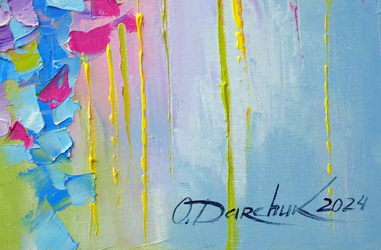 Original Abstract Expressionism Abstract Painting by Olha Darchuk