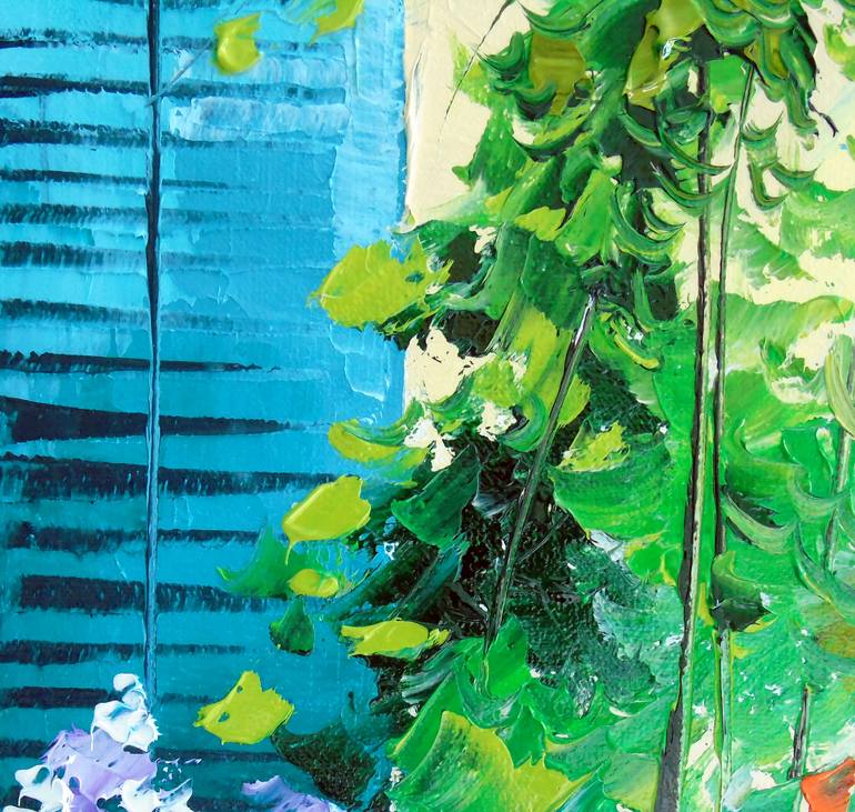 Original Pop Art Garden Painting by Olha Darchuk