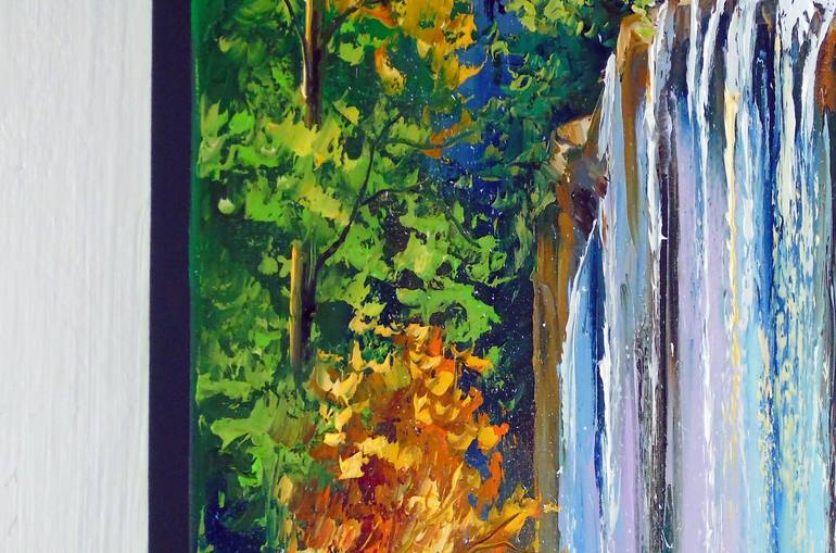 Original Art Deco Landscape Painting by Olha Darchuk