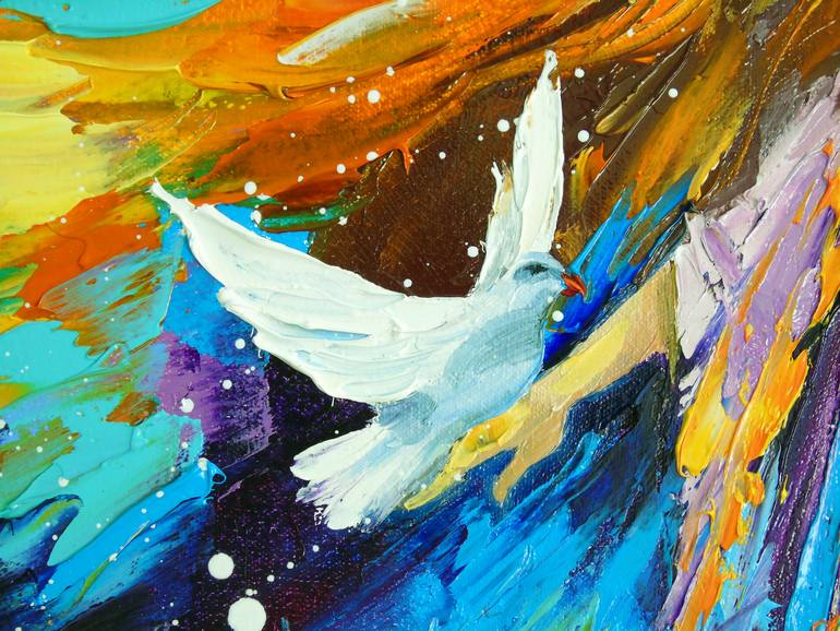 Original Abstract Fantasy Painting by Olha Darchuk