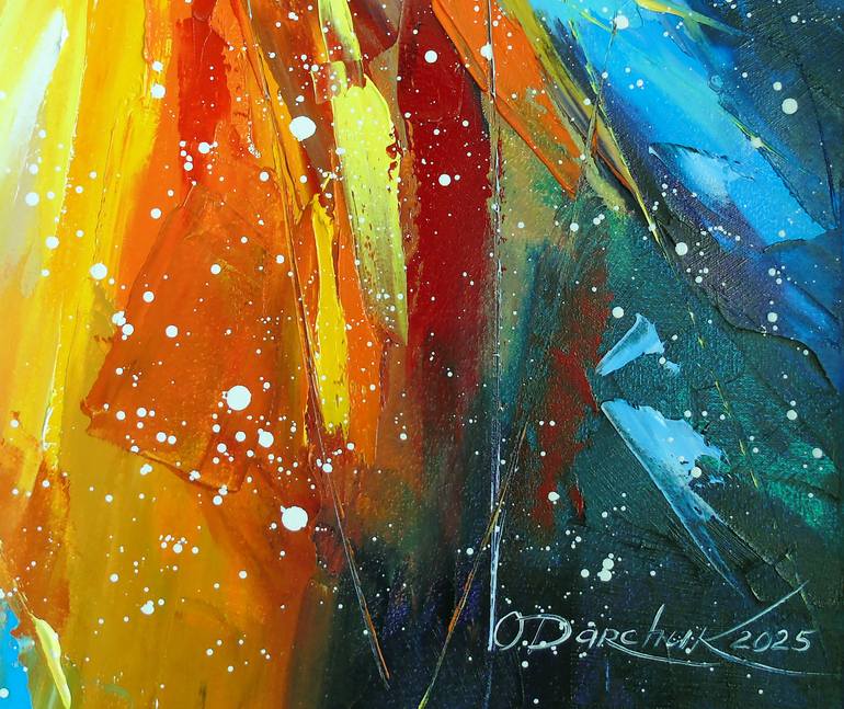 Original Abstract Fantasy Painting by Olha Darchuk