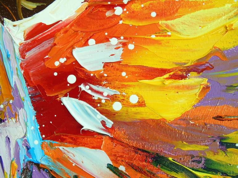 Original Abstract Fantasy Painting by Olha Darchuk