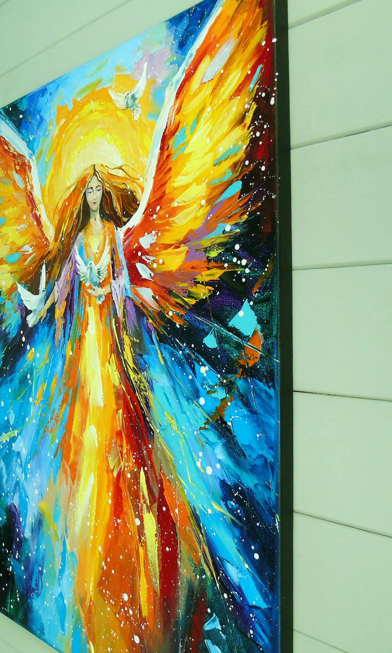 Original Abstract Fantasy Painting by Olha Darchuk