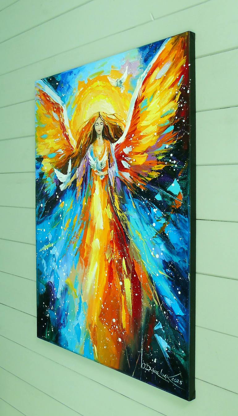 Original Abstract Fantasy Painting by Olha Darchuk