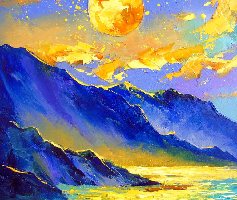 Original Illustration Landscape Painting by Olha Darchuk