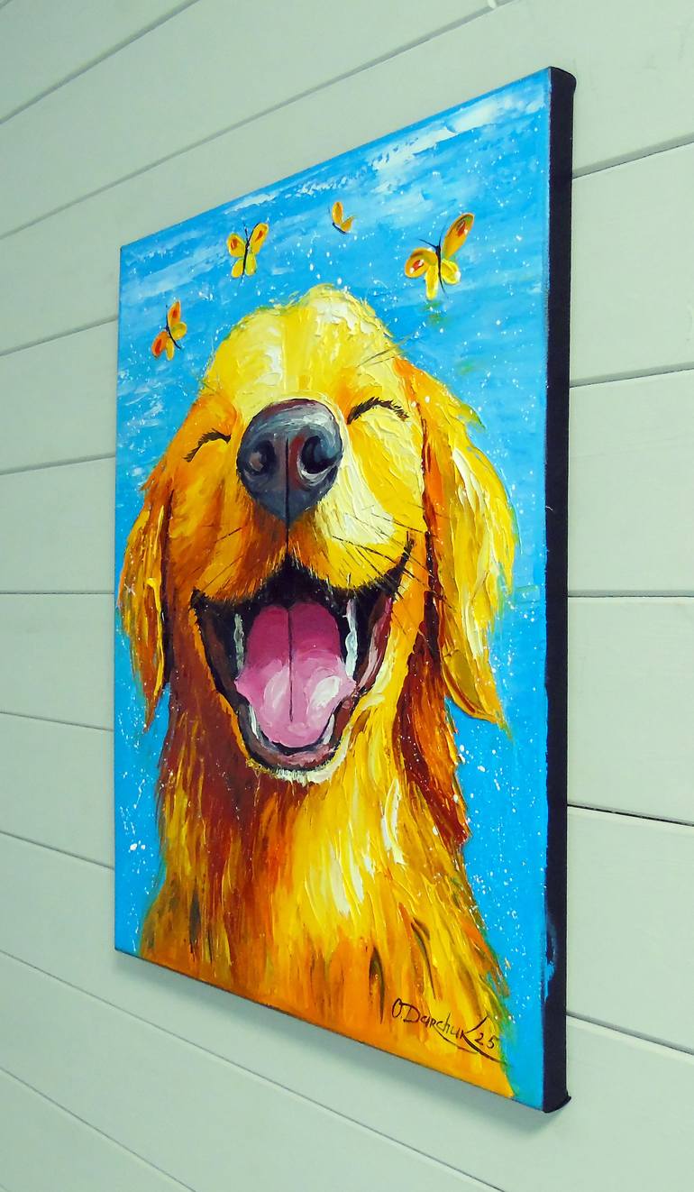 Original Art Deco Animal Painting by Olha Darchuk