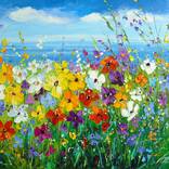 Vibrant Wildflower Meadow by Olha Darchuk