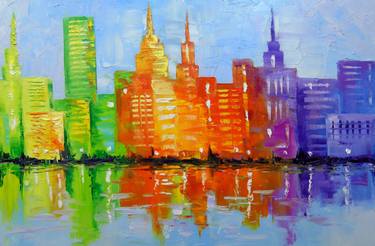 Original Impressionism Cities Paintings by Olha Darchuk