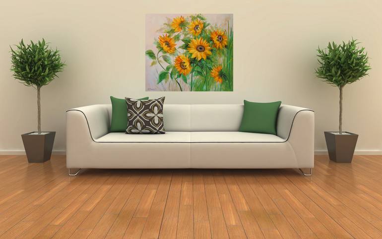 Sunflowers Painting by Olha Darchuk | Saatchi Art