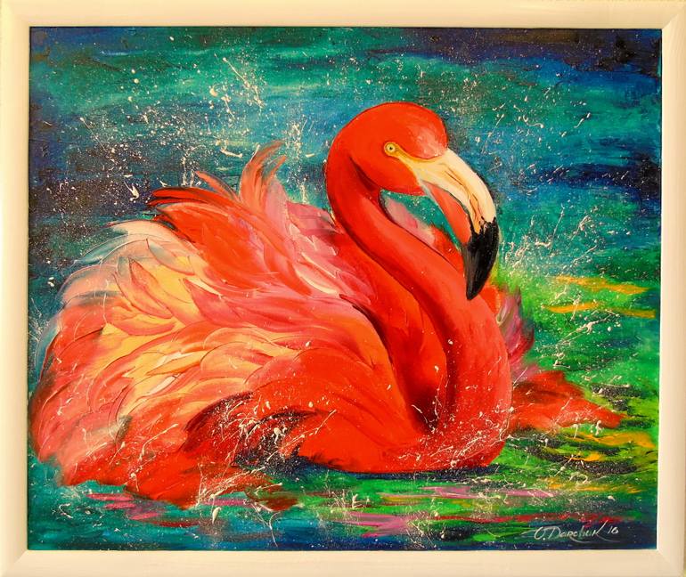 Original Impressionism Animal Painting by Olha Darchuk