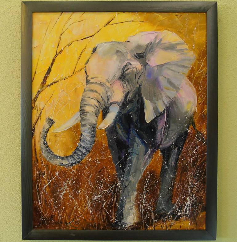 Original Impressionism Animal Painting by Olha Darchuk