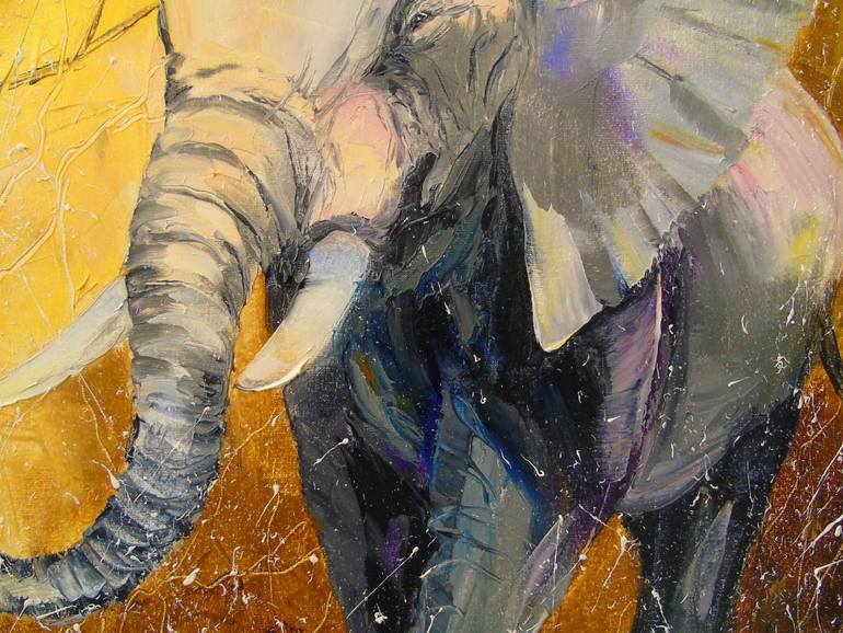 Original Impressionism Animal Painting by Olha Darchuk