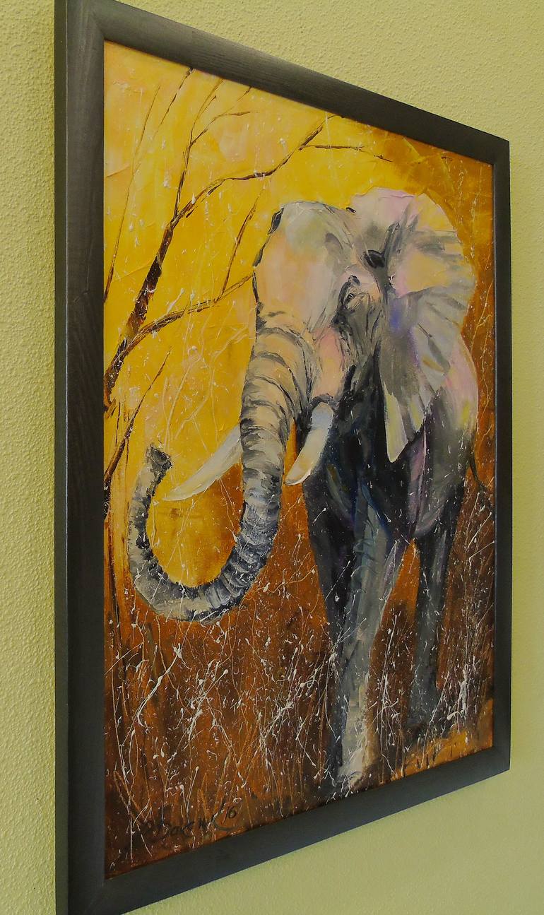 Original Impressionism Animal Painting by Olha Darchuk