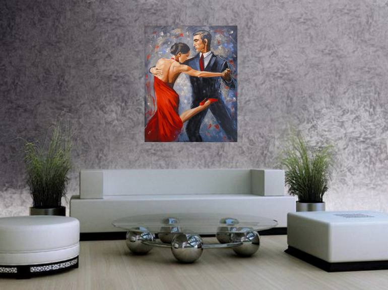 Original Impressionism People Painting by Olha Darchuk