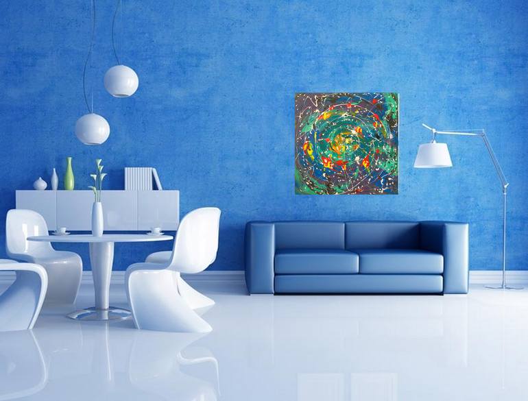 Original Abstract Expressionism Abstract Painting by Olha Darchuk