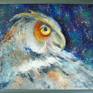 Owl oil painting on canvas in a black wooden frame,100% handmade palette knife oil painting for the interior of a house or apartment ,and to gift to family and friends ,will be a long time to give positive emotions to you and your family. Ready to hang