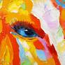 Horse love,oil painting on canvas without frame as edges are painted,100% handmade high quality oil and a palette knife,decorate your interior and long it will give positive emotions to you and your family.Ready to hang. Pop art,animals,love,horses,Pets,nature,flower,oil on canvas.