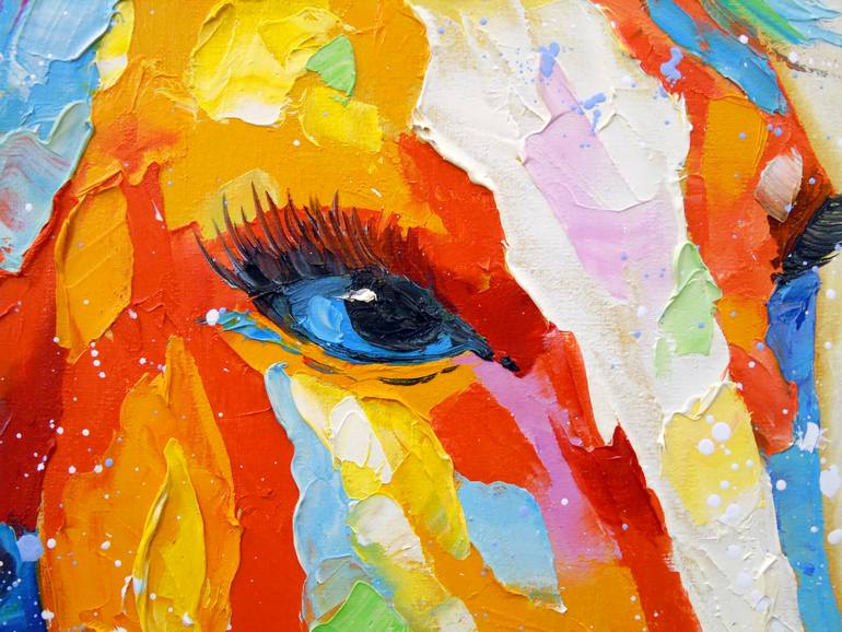 Original Impressionism Animal Painting by Olha Darchuk