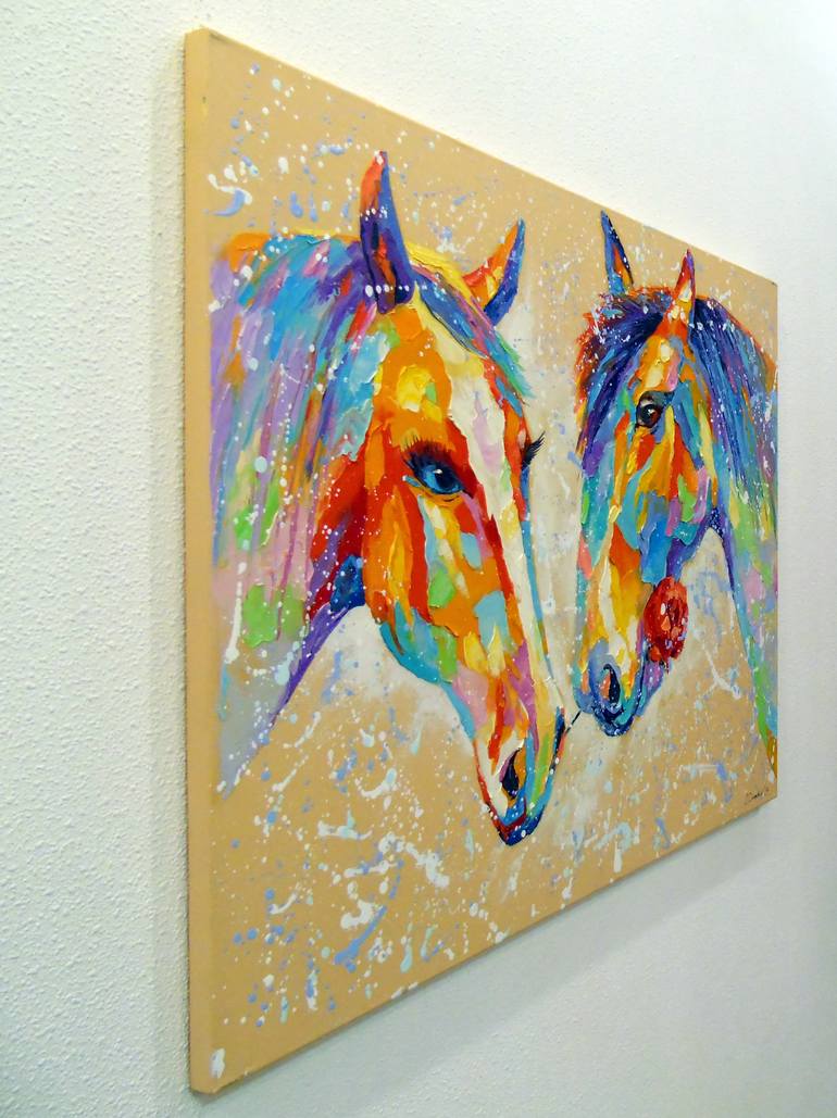 Original Impressionism Animal Painting by Olha Darchuk