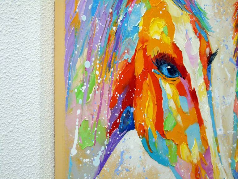 Original Impressionism Animal Painting by Olha Darchuk