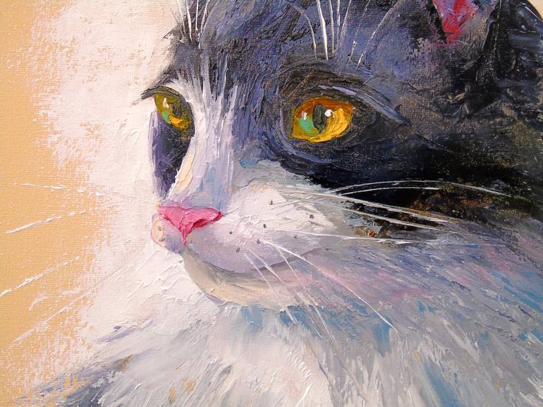 Original Impressionism Animal Painting by Olha Darchuk